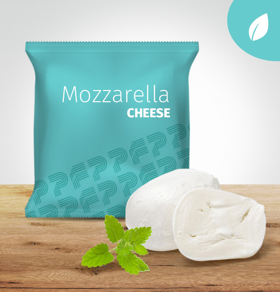 COMPOSTABLE FILM EF-IC® Environment Friendly Flow Pack & Top 4 Mozzarella cheese
